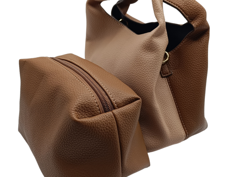 Bolsos de cuero marrón